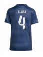 Real Madrid David Alaba #4 Replika Borta Kläder Dam 2025-26 Kortärmad